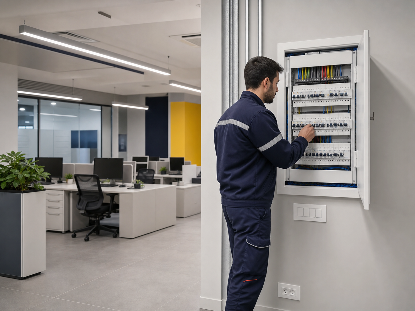 Adeguamento impianto elettrico per uffici